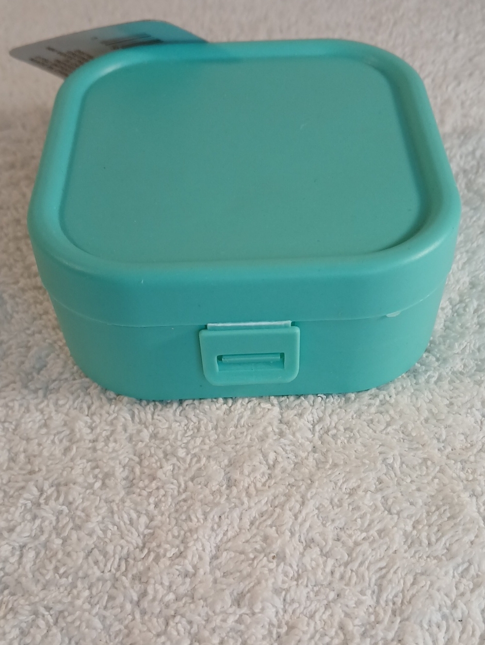 Turquoise Jewelry Box & 4 Pair Pierced Mystery Earrings